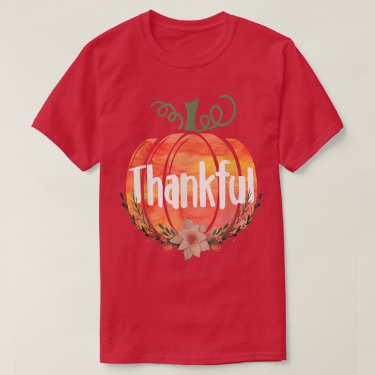 Herfst najaar pompoen Thanksgiving T-shirt (Design voorkant)