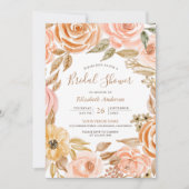 Herfst Najaar Rustic Earthy Floral Vrijgezellenfee Kaart (Voorkant)