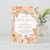 Herfst Najaar Rustic Earthy Floral Vrijgezellenfee Kaart (Staand voorkant)