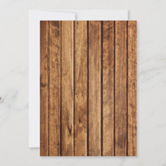 Herfst najaar Rustic Rehearsal Dinner Uitnodiging (Achterkant)