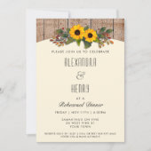 Herfst najaar Rustic Rehearsal Dinner Uitnodiging (Voorkant)