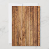 Herfst najaar rustieke bloemige babyshower uitnodi kaart (Achterkant)