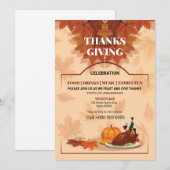 Herfst/najaar Sjabloon brochure Kaart (Voorkant / Achterkant)