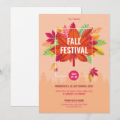 Herfst/najaar Sjabloon brochure Kaart (Voorkant / Achterkant)