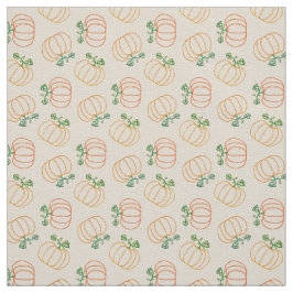 Herfst najaar Thanksgiving Cute Pumpkins Pattern Stof