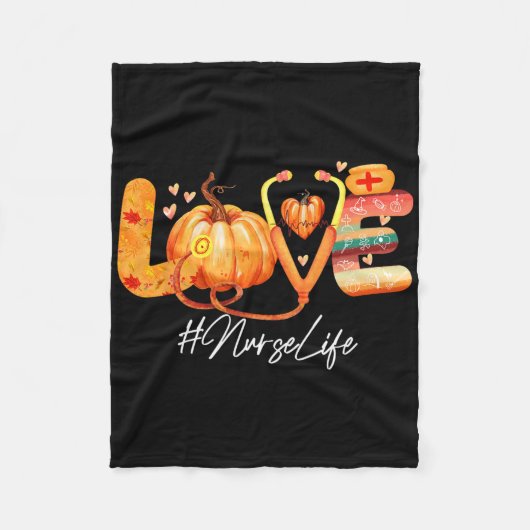 Herfst najaar Thanksgiving N Fleece Deken (Voorkant)