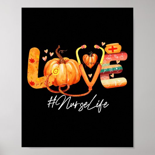 Herfst najaar Thanksgiving N Poster (Voorkant)