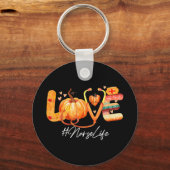 Herfst najaar Thanksgiving N Sleutelhanger (Voorkant)