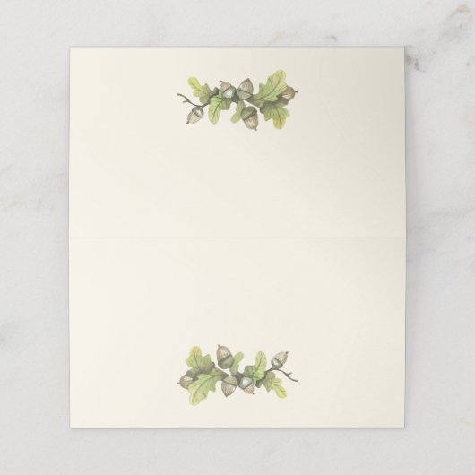 Herfst najaar Thanksgiving Plaatskaartje (Buitenkant ongevouwen)