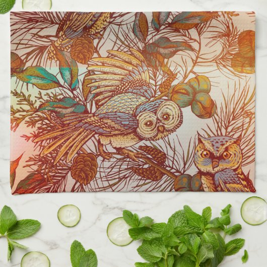 herfst najaar theedoek (Gevouwen)