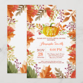 Herfst najaar — Uitnodiging van de Bridal (Voorkant / Achterkant)