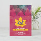 Herfst/najaar van de Sjabloon van de brochure van  Kaart (Staand voorkant)