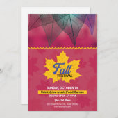 Herfst/najaar van de Sjabloon van de brochure van  Kaart (Voorkant / Achterkant)