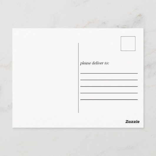 Herfst najaar Vrijgezellenfeest Briefkaart (Achterkant)