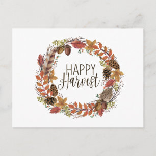 herfst najaar waterverf baard briefkaart