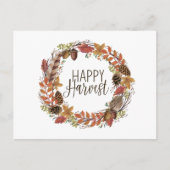 herfst najaar waterverf baard briefkaart (Voorkant)