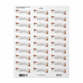 Herfst najaar Waterverf Floral Wedding Etiket (Full Sheet)