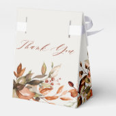 Herfst najaarsbladeren rustieke landelijke boho br bedankdoosjes (Achterkant)