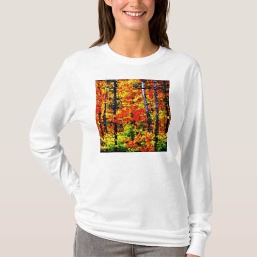 Herfst namiddag #2 - Kunst T-shirt schilderen (Voorkant)