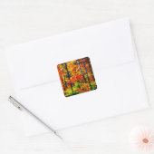 herfst namiddag #2 - KunstStickers schilderen Vierkante Sticker (Envelop)