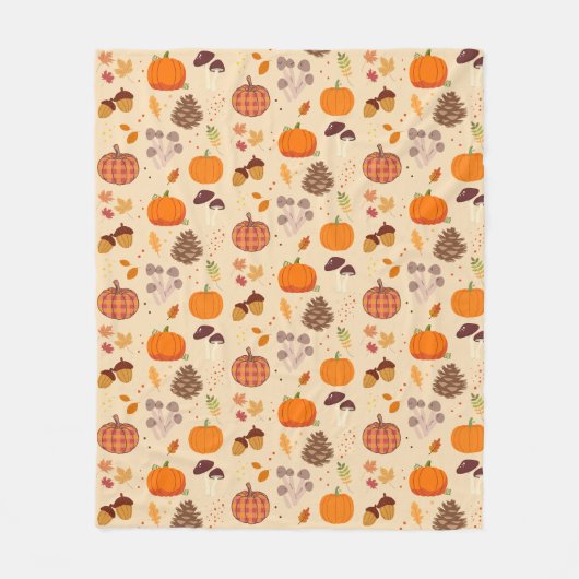 Herfst Natuur Fleece Deken (Voorkant)