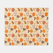 Herfst Natuur Fleece Deken (Voorkant (Horizontaal))