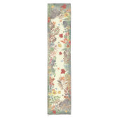 Herfst Natuur Geel Eekhoornblad Vogelbos Korte Tafelloper (Voorkant)