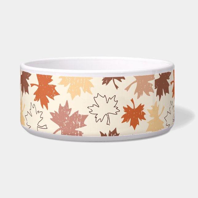 Herfst natuur, herfst esdoorn blad Thanksgiving da Voerbakje (Voorkant)