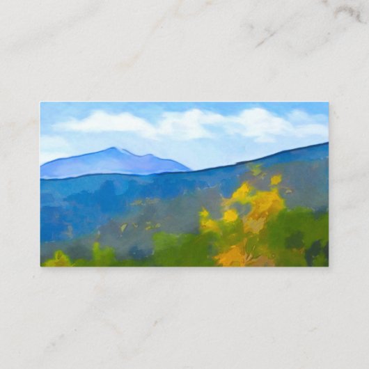 herfst natuur kunst visitekaartje (Achterkant)