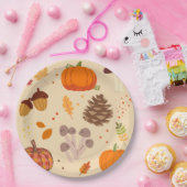 Herfst Natuur Papieren Bordje (Feest)