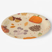 Herfst Natuur Papieren Bordje (Gekanteld)