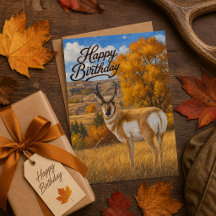 Herfst Natuur Scene Antilope Wilde Dieren Verjaard