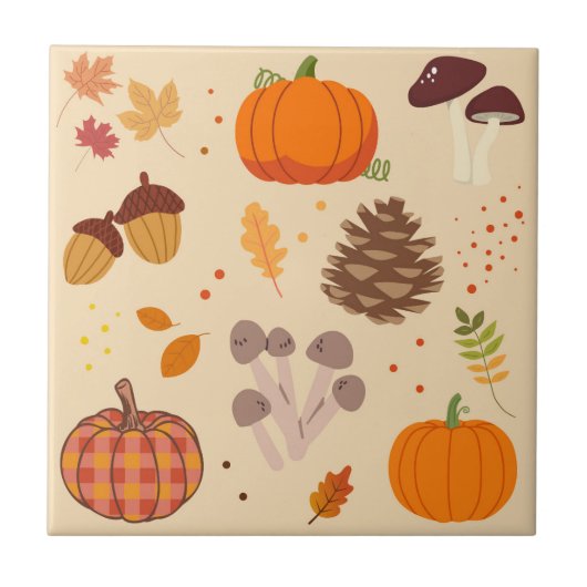 Herfst Natuur Tegeltje (Voorkant)