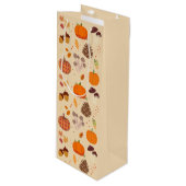 Herfst Natuur Wijn Cadeautas (Voorkant Gekanteld)