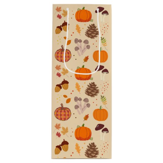 Herfst Natuur Wijn Cadeautas (Voorkant)