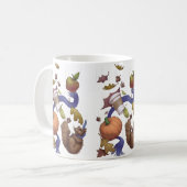 Herfst, natuurlijk koffiemok (Voorkant links)