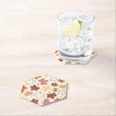 Herfst natuurlijk ontwerp, herfst esdoornblad kartonnen onderzetters (Insitu)