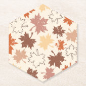 Herfst natuurlijk ontwerp, herfst esdoornblad kartonnen onderzetters (Voorkant)
