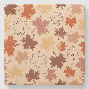 Herfst natuurlijk ontwerp, Thanksgiving herfstblad Stenen Onderzetter