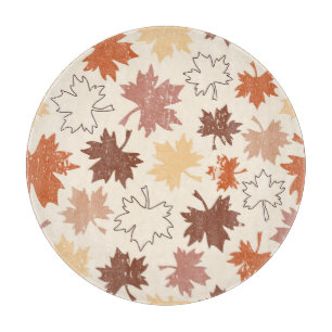 Herfst natuurlijke Thanksgiving herfst esdoornblad Snijplank
