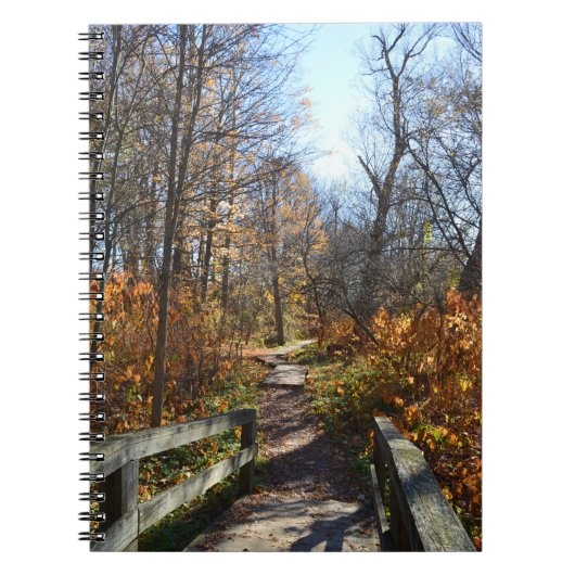 Herfst natuurpad. notitieboek (Voorkant)