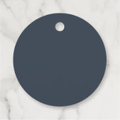 Herfst Navy Blue Hartelijk dank voor het welkomsth Bedankjes Labels (Achterkant)