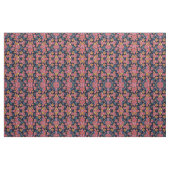 Herfst Navy Pumpkin laat Waterverf patroon voorbij Stof (Fat Quarter)