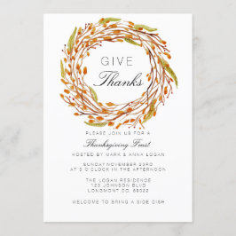Herfst Nest Thanksgiving | WATERVERF Kaart