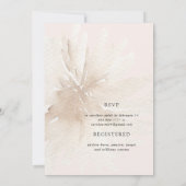 Herfst Neutral Pampas Floral Vrijgezellenfeest Kaart (Achterkant)