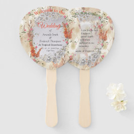 Herfst Neutral-toned Elegant thema Handwaaier