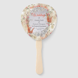 Herfst Neutral-toned Elegant thema Handwaaier