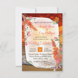 Herfst Neutral-toned Elegant thema RSVP Kaartje