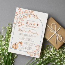 Herfst Neutrale Pompoenen Terracotta Baby Borrel