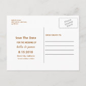 Herfst Nevel Boom Bruiloft Save The Date Kaarten (Achterkant)